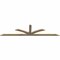 Ekena Millwork Richland Rough Sawn Timber Gable Bracket, Douglas Fir, 108"W x 27"H x 2"D x 4"F, 6/12 Pitch GBW108X27X0204RIC00RDF - alternate 4